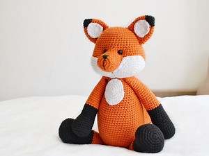 Fox Toy Handmade Stuffed Animal Woodland Baby Shower Valentines Gifts for Kids Newborn Nursery Decor - Etsy