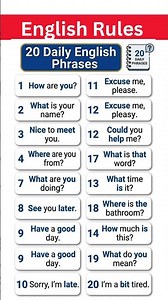 Basic English Phrases for Daily Use | 20 Expressions to Sound Like a Native #speakenglish #esl