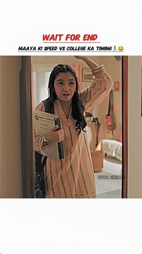 Maaya ki speed vs college ki timing 😆😅|| #ytshorts #shortsfeed #drama #edit #ainaasif