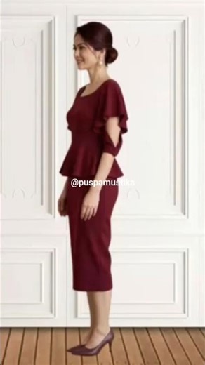 Slit Ruffle Sleeves Inspiration #sleeve #coldshoulderfluttersleeve #fashions