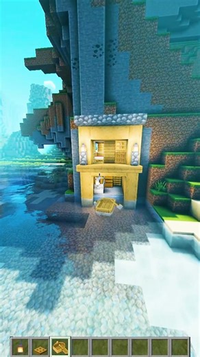 Minecraft When You Need A Starter Base In 1 Min...🤯 (Waiting For Love) #minecraft #shorts