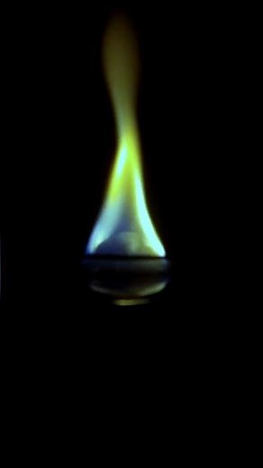 A Fiery Green Reaction: Barium Chloride Flame Test #experiment #chemicalprocess #science