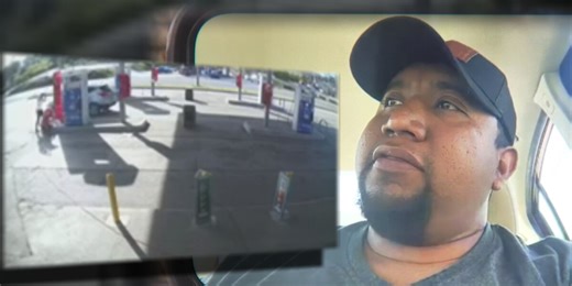 ‘I was being attacked’: Stranger beats man with bat at gas station