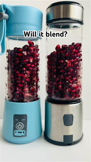 Unbelievable Pomegranate Blend! 🤯 | Portable Blender vs Portable Blender #shorts