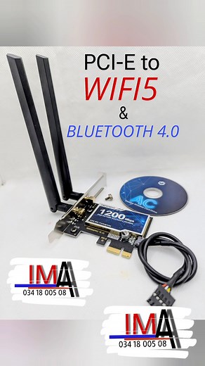 Ampiasainao izy ity raha tinao hisy Bluetooth sy Wifi ny ordinateur de bureau anao, PCI-E to WIFI5 1200Mbps Dualband BT4.0 : 50.000ar PCI-E to WIFI6 1800Mbps Dualband BT5.2 : 85.000ar Afaka manao livraison izahay ary afaka manao récupération ihany koa ianao #WIFI #DualBand #Starlink #gaming #dualsense #dualshock4 #ds3 | Rdc Ima
