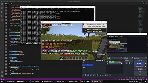 Minecraft Java Edition，但是由Node.js启动
