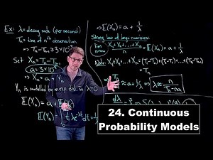 Continuous Probability Models - Math Modelling | Lecture 24