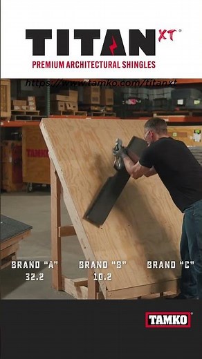 How good are Titan XT shingles? We put TAMKO Titan XT's AnchorLock layer reinforcement to the test.