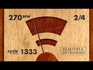 270 BPM 2/4 Wood Metronome HD
