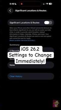 iOS 26.2 - Settings You NEED To Change IMMEDIATELY! #ios262 #ios26 #iphonetips