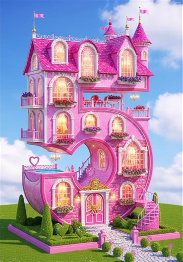 Would You Live in a Barbie House Shaped Like Your Favorite Number? 💖🏡✨