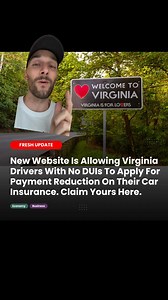 374 reactions · 41 shares | ALL VIRGINIA RESIDENTS are now able to claim a payment reduction on their car insurance if they’ve had no DUIs in the last 5 years. Tap below to sign up and have your payments reduced by up to 80% | Madison Ross | Facebook