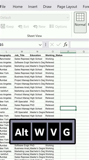 Remove Gridlines from Excel Worksheet