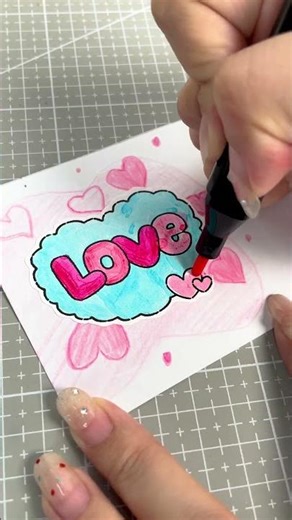 Easy DIY Roll-Up Love Card 💗 #shorts #printer #diy