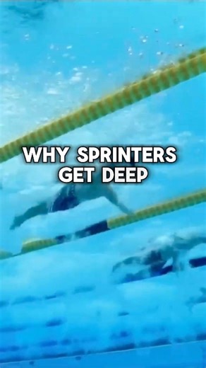 Andrew Sheaff on Instagram: "In most cases sprinters get deep to go fast. They do so because they have to create as much propulsion as possible in as little time as possible. They create a lot of propulsion by using a big surface area to move a lot of water backward over a large range of motion. By getting the arm deep, the whole arm is facing backward throughout the last 2/3rds of the stroke. You can see how long he keeps everything facing backward. This is the key. All the speed is in the back