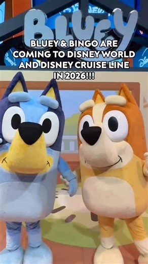 Disney Food Blog on Instagram: "🐾💙 BLUEY FANS, THIS IS NOT A DRILL! 💙🐾 Bluey and Bingo are officially coming to BOTH Walt Disney World and Disney Cruise Line in 2026 — and we’re doing the biggest “For Real Life?!” gasp ever. 🤯✨ 🌿 At Disney’s Animal Kingdom (Summer 2026): �Head over to Conservation Station for a brand-new Bluey experience where you can play, dance, and take photos with Bluey and Bingo! It’s gonna be a whole-family moment you’ll want
