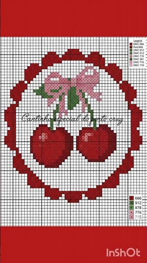 PONTO CRUZ pano de prato 🍒🍓🍎🌶GRÁFICOS para bordar panos de prato