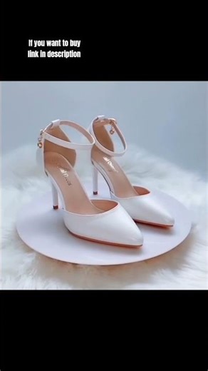 Large Size Stiletto Pointed White High Heel Sandals Elegant Sweet Wedding Shoes#shopaholic sport