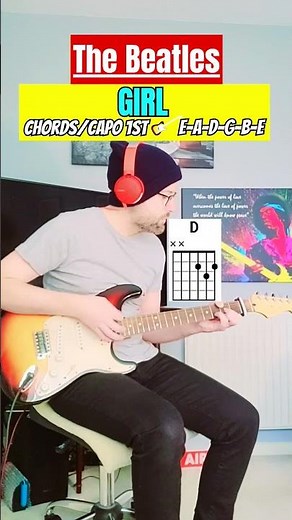 The Beatles - Girl (Verse/Chorus) Guitar Lesson | Chords | Tutorial #guitar #tutorial