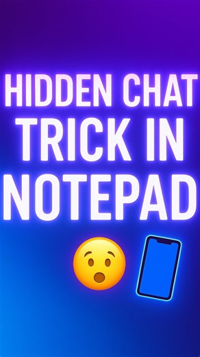ꜱᴀᴛʜʏᴀ ɴᴀʀᴀʏᴀɴᴀɴ on Instagram: "Notepad = Secret Chat App 🤫🔥 Unlock this hidden messaging trick in your phone! You can chat with friends/family & even share photos inside NOTEPAD — without any app 👀 Perfect for privacy, quick notes & secret chats 🤫🔥 Try this now and thank me later 😉 Follow for daily tech hacks ⚡📱 #NotepadTrick #SecretChatTrick #HiddenFeatures #iPhoneHacks #AndroidTricks #SecretMessaging #TechReels #SmartphoneHacks #PhotoSharingTrick #UsefulTips #DailyTechTips #ReelsTrendi