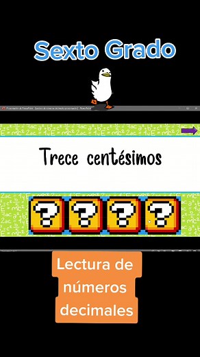 Lectura de Números Decimales en Sexto Grado