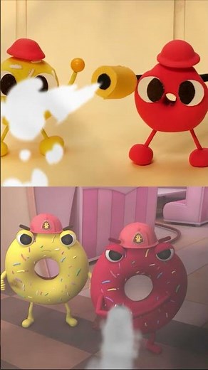 Frank's Fire Truck! Donut Shop on Fire! #Shorts #tayobahasaindonesia