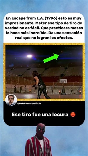 Ese tiro fue real después de meses de práctica | Escape from L.A. (1996) 🏀