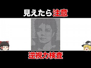 【ゆっくり解説】視力が悪いほどよく見える！？画像8選 Part2 正解したら逆にヤバい…【逆視力検査】