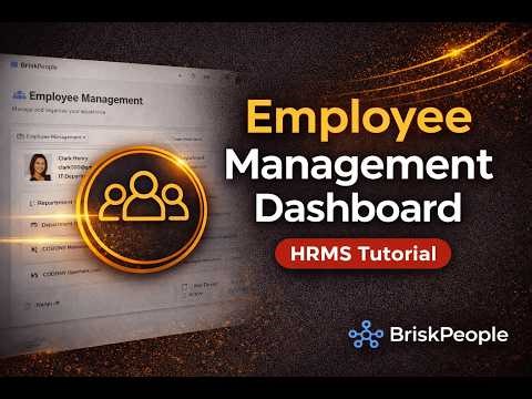 HRMS Employee Management Dashboard Overview | BriskPeople HR Tutorial
