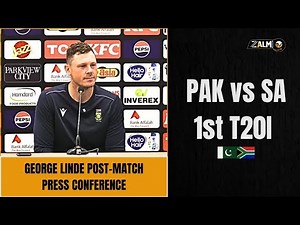 George Linde Press Conference | Pakistan vs South Africa | T20I Series | Zalmi TV