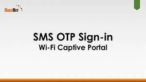 Sign-in to Wi-Fi captive portal via SMS OTP