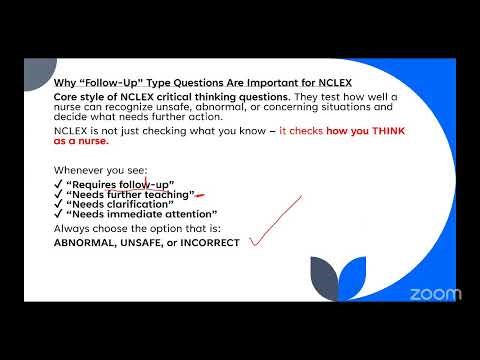 Follow-up Style NCLEX RN/PN Practice Questions using Strategies