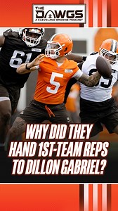 Why did the Browns just hand 1st-team reps to Dillon Gabriel? #fyp #clevelandbrowns #browns #shedeursanders #dillongabriel | The Dawgs - A Cleveland Browns Podcast