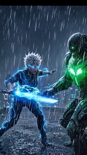 Lady Gojo vs Alien Army ☠️🥶 part 2 the final battle#shorts#anime #gojo