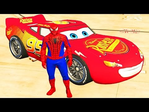 Человек Паук Спайдермен Молния Маккуин Тачки 2 Дисней Пиксар и Танк