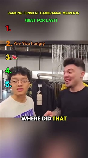Funniest Cameraman Moments (RANKED) wait for 1😭#ranking #top5 #caughtoncamara #unexpected #comedy