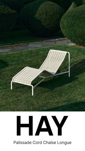 Simplicity meets strength in the Palissade Cord Chaise Longue by Hay, a reimagined outdoor icon by Hay, woven with form, balance, and enduring elegance. To enquire, email information@cremadesign.co.za #hay #cremadesign #luxuryhomes #luxuryoutdoorfurniture | Crema Design