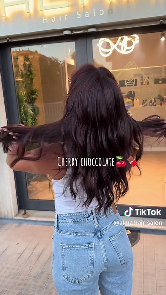 Cherry Chocolate Hair Color Ideas for Brunettes