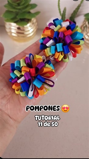 6.2K views · 10K reactions | Tutorial Pompones ( 11 de 50) sigueme...