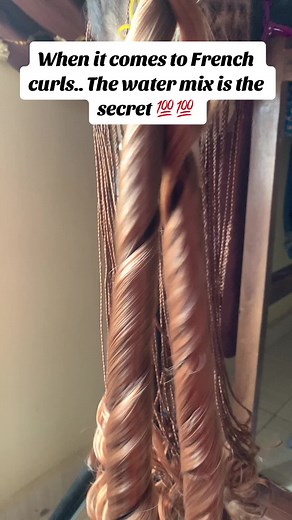 The Secret to Bouncing French Curls: Water Mix & Sharp Scissors