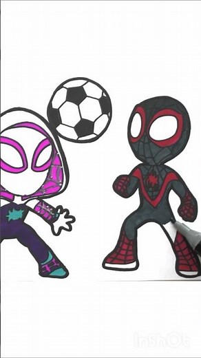 How To Draw Spider-man 4 playing Footbal! #drawing #spiderman4 #art #howtodraw #short #coloring