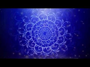 FLORAL BLUE BACKGROUND 4K ANIMATION