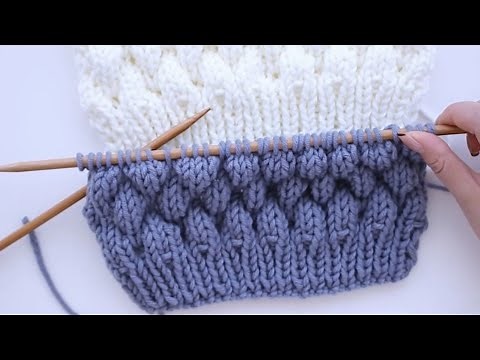 Amazing simple knitting Irish Hiking Scarf full tutorial for beginner / DIY knitting pattern