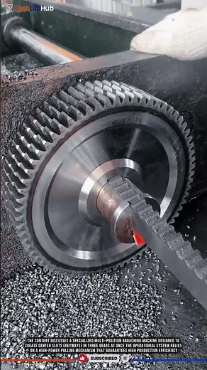 Innovation Gear Broaching: Multi-Position Keyway, High-Precision Metal, Mass Production #tech