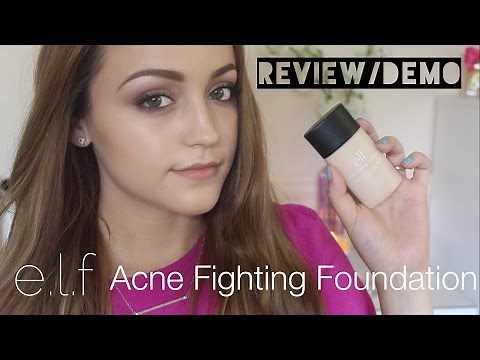 Review & Demo- e.l.f Acne Fighting Foundation!