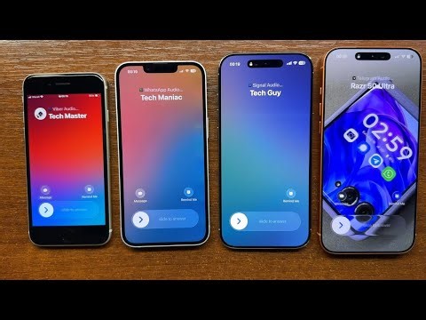 iPhone SE 3, iPhone 16e, iPhone Air, iPhone 17 Pro Max Viber WhatsApp Signal Telegram Incoming Call