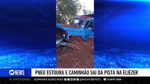 10K views · 135 reactions | AGORA HÁ POUCO: Um caminhão perdeu o controle e atingiu o guard rail da Rodovia Eliezer Montenegro Magalhães próximo ao Frigorifico, após o pneu dianteiro estourar. Com o impacto a frente do veículo ficou totalmente destruída, uma unidade do resgate foi acionada e prestou o primeiros socorros ao motorista que apesar do susto teve apenas ferimentos leves. | Araçatuba Facts | Facebook