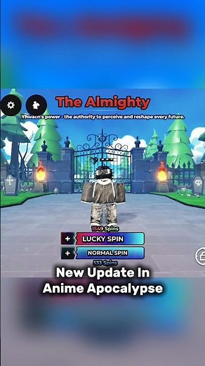 The Almighty Showcase In Anime Apocalypse...#roblox #robloxgames #animeapocalypse
