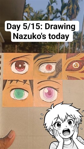 Day 5/15 demon slayer character eyes #art #animeart