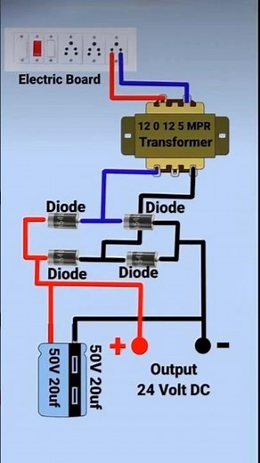 12V DC Power Supply from 12-0-12 Transformer
